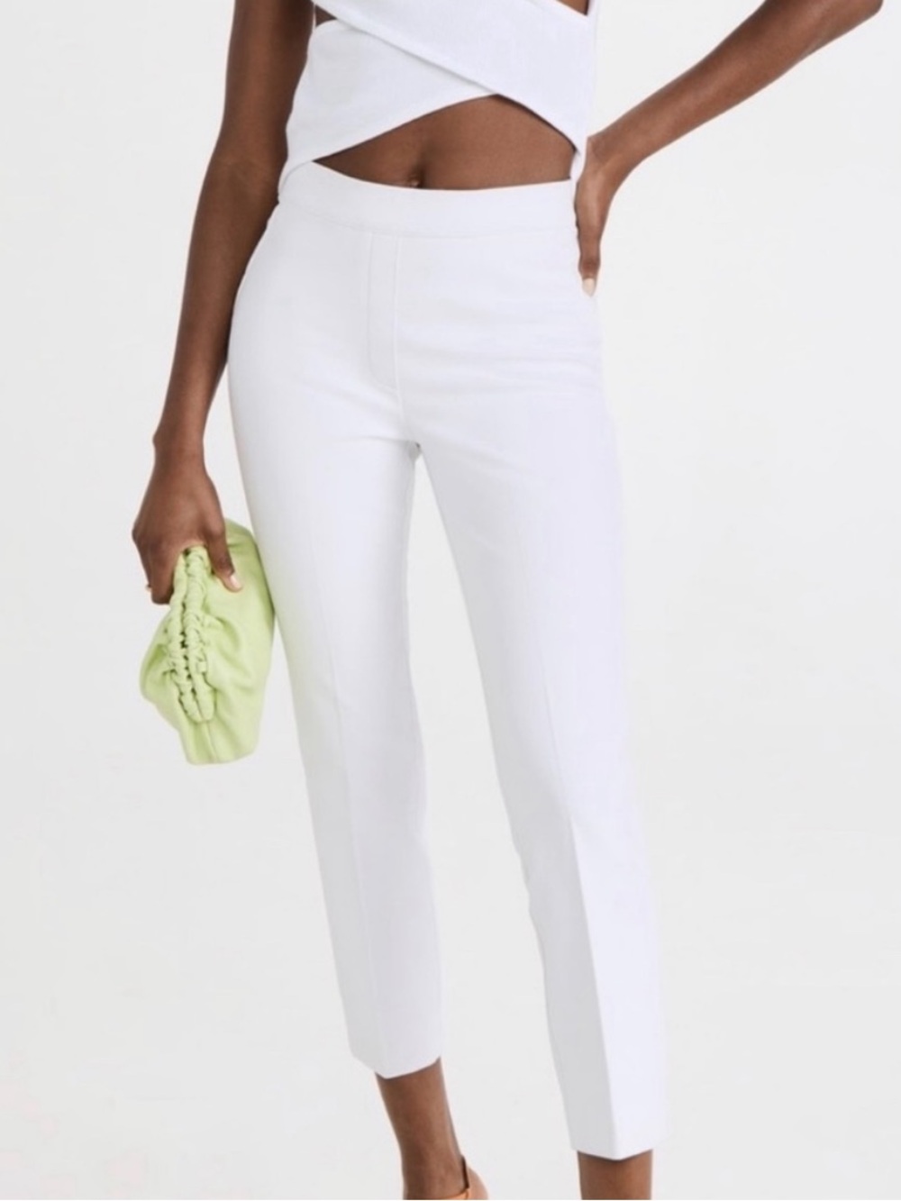 SPANX Slim Straight Pants in Classic White 1X 18/20 NWT